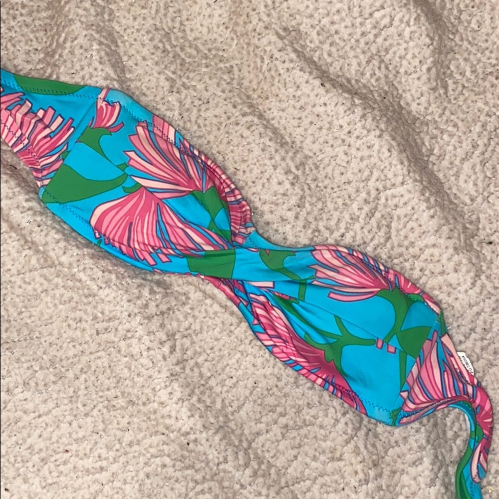 Lily Pulitzer strapless bikini top